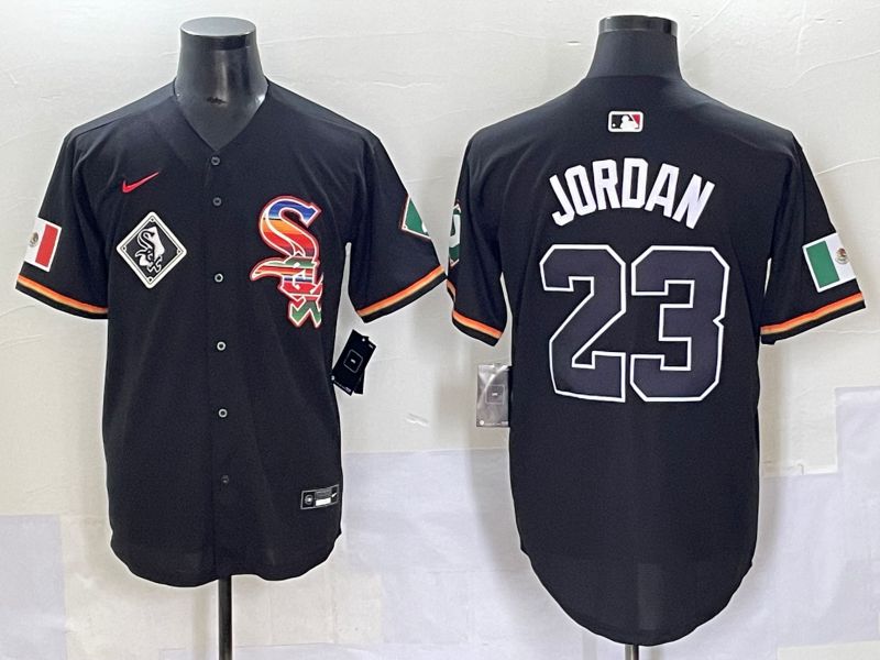 Men 2025 Chicago White Sox #23 Jordan Black Game Nike MLB Jersey style 57